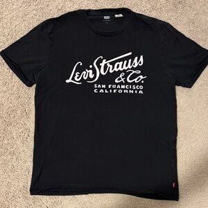 Levi's Black Tee with White Logo